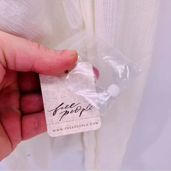 Free People Deep V Aurora Top Womens Size XS - Picture 4 of 9